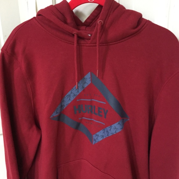 Hurley Red Hoodie with Blue Logo - Picture 2 of 11